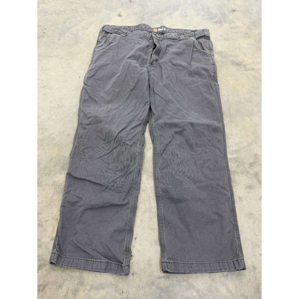 Carhartt Carpenter Pants Mens 42x30 Gray Relaxed Fit Straight Utility Workwear